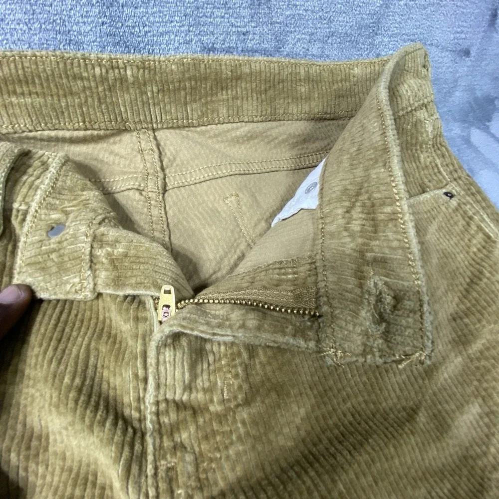 Levis Corduroy Pants‎ Fits 34x30 Cotton Beige Casual Regular Tapered Cut Red Tab
